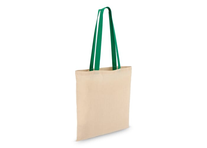 Sac à personnaliser coton naturel 140g 38x42cm Vert 
